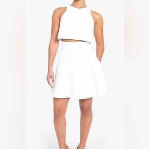 NWT Black Halo Sanibel White Two-Piece Dress Size 4 - Small